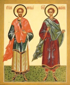 Икона Космы и Дамиана Ассийских